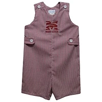 Toddler Vive La Fete Maroon Morehouse Tigers Gingham Jon Romper