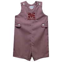 Toddler Vive La Fete Maroon Morehouse Tigers Gingham Jon Romper