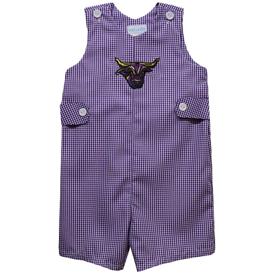 Toddler Vive La Fete Purple Minnesota State Mavericks Gingham Jon Romper