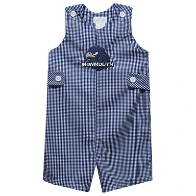 Toddler Vive La Fete Navy Monmouth Hawks Gingham Jon Romper