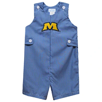 Toddler Vive La Fete Blue Morehead State Eagles Gingham Jon Romper