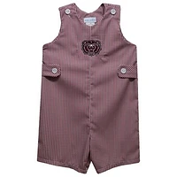 Toddler Vive La Fete Maroon Missouri State University Bears Gingham Jon Romper