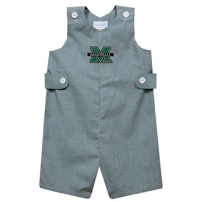 Toddler Vive La Fete Kelly Green Marshall Thundering Herd Gingham Jon Romper