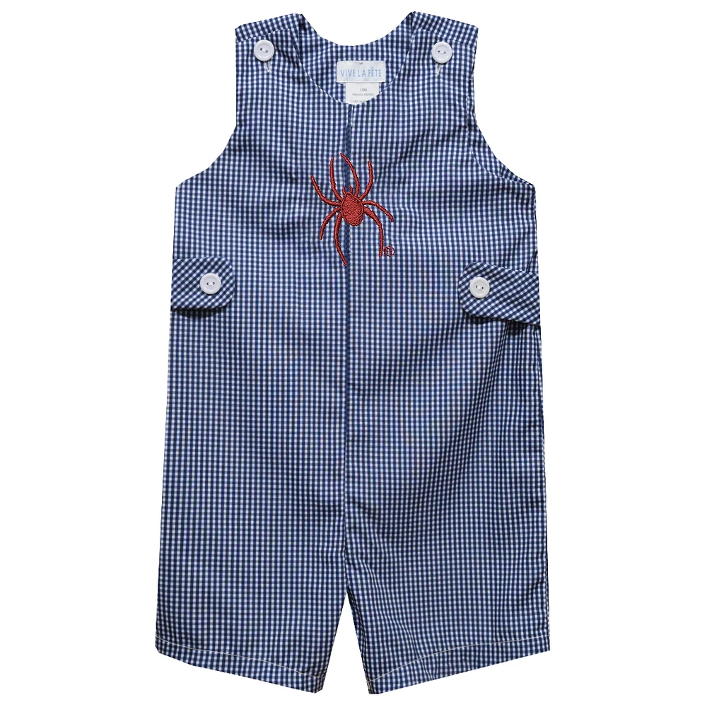 Toddler Vive La Fete Blue Richmond Spiders Gingham Jon Romper