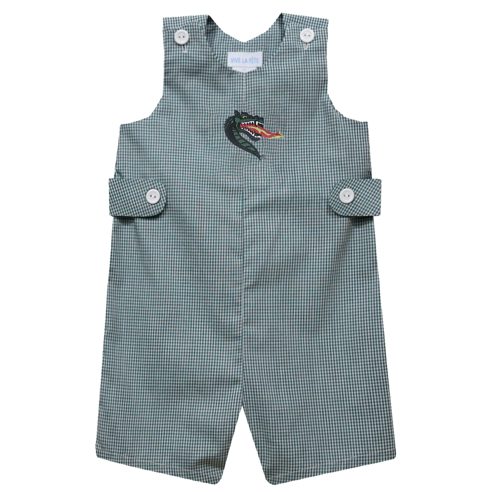 Toddler Vive La Fete Green UAB Blazers Gingham Jon Romper