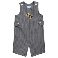 Toddler Vive La Fete Black UCF Knights Gingham Jon Jon Romper