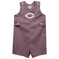 Toddler Vive La Fete Maroon UChicago Maroons Gingham Jon Romper