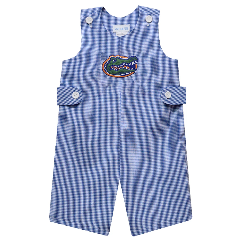 Toddler Vive La Fete Royal Florida Gators Gingham Jon Romper