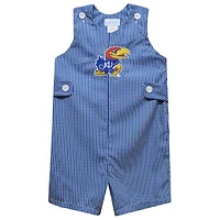 Toddler Vive La Fete Royal Kansas Jayhawks Gingham Jon Romper