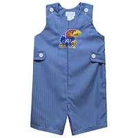 Toddler Vive La Fete Royal Kansas Jayhawks Gingham Jon Romper