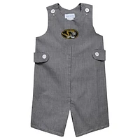 Toddler Vive La Fete Black Missouri Tigers Gingham Jon Jon Romper
