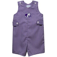 Toddler Vive La Fete Purple North Alabama Lions Gingham Jon Romper