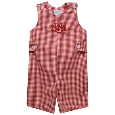 Toddler Vive La Fete Cherry New Mexico Lobos Gingham Jon Romper