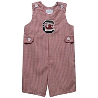 Toddler Vive La Fete Garnet South Carolina Gamecocks Gingham Jon Romper
