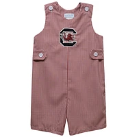 Toddler Vive La Fete Garnet South Carolina Gamecocks Gingham Jon Romper