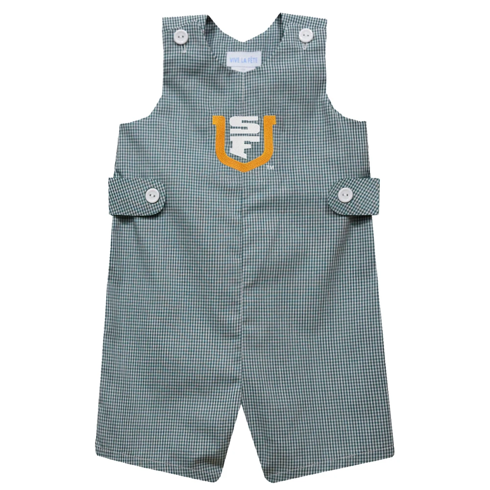 Toddler Vive La Fete Green San Francisco Dons Gingham Jon Romper