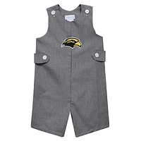 Toddler Vive La Fete Black Southern Miss Golden Eagles Gingham Jon Jon Romper