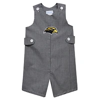 Toddler Vive La Fete Black Southern Miss Golden Eagles Gingham Jon Jon Romper