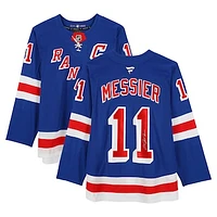 Mark Messier New York Rangers Autographed Blue Fanatics Premium Jersey