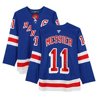 Mark Messier New York Rangers Autographed Blue Fanatics Premium Jersey