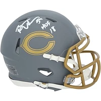 Brian Urlacher Chicago Bears Autographed Riddell 2024 Slate Speed Mini Helmet with "HOF 18" Inscription