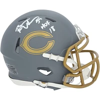 Brian Urlacher Chicago Bears Autographed Riddell 2024 Slate Speed Mini Helmet with "HOF 18" Inscription
