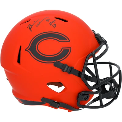 Brian Urlacher Chicago Bears Autographed Riddell Rave Speed Replica Helmet with "HOF 18" Inscription