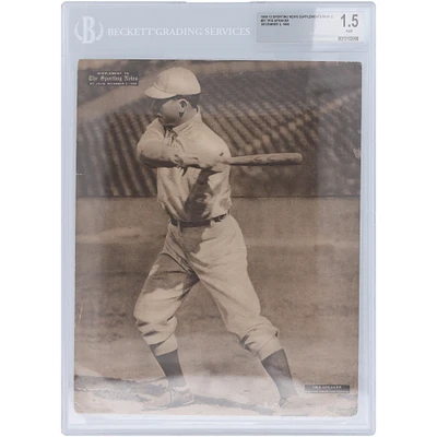 Tris Speaker Boston Red Sox 1909-13 Sporting News M101-2 #21 BGS Authenticated 1.5 Card