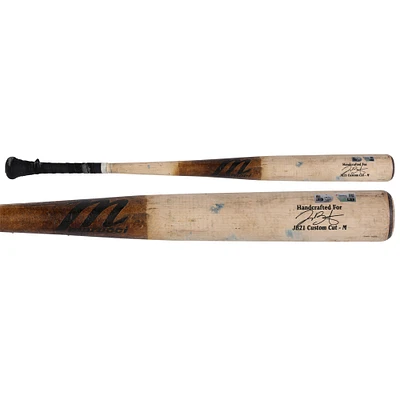 Joey Bart Pittsburgh Pirates Game-Used Tan Marucci Broken Bat vs. New York Yankees on April 6, 2025