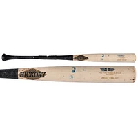 Jared Triolo Pittsburgh Pirates Game-Used Tan/Black Old Hickory Broken Bat vs. New York Yankees on April 4, 2025