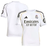 Youth adidas White Real Madrid 2025/26 Home Replica Jersey
