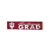 Indiana Hoosiers 3" x 13" Grad Block Sign