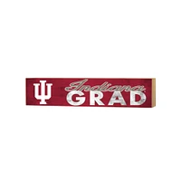 Indiana Hoosiers 3" x 13" Grad Block Sign