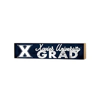 Xavier Musketeers 3" x 13" Grad Block Sign