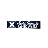 Xavier Musketeers 3" x 13" Grad Block Sign