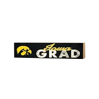 Iowa Hawkeyes 3" x 13" Grad Block Sign