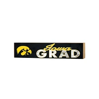 Iowa Hawkeyes 3" x 13" Grad Block Sign