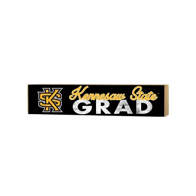 Kennesaw State Owls 3" x 13" Grad Block Sign