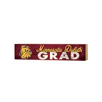 Minnesota Duluth Bulldogs 3" x 13" Grad Block Sign