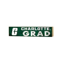 Charlotte 49ers 3" x 13" Grad Block Sign