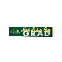 NDSU Bison 3" x 13" Grad Block Sign