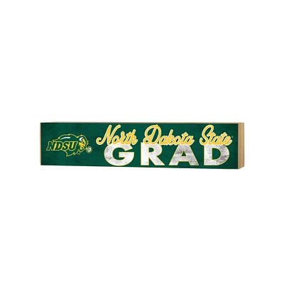 NDSU Bison 3" x 13" Grad Block Sign
