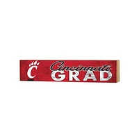 Cincinnati Bearcats 3" x 13" Grad Block Sign