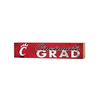 Cincinnati Bearcats 3" x 13" Grad Block Sign