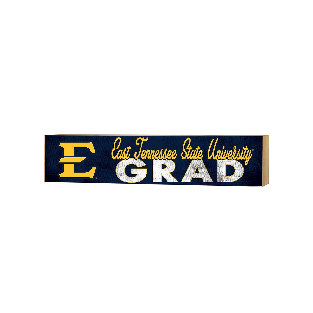 ETSU Buccaneers 3" x 13" Grad Block Sign