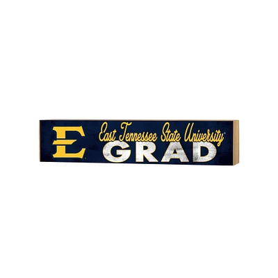 ETSU Buccaneers 3" x 13" Grad Block Sign