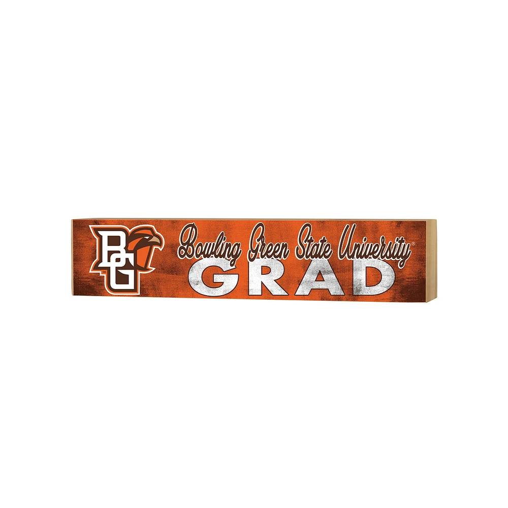 Bowling Green St. Falcons 3" x 13" Grad Block Sign
