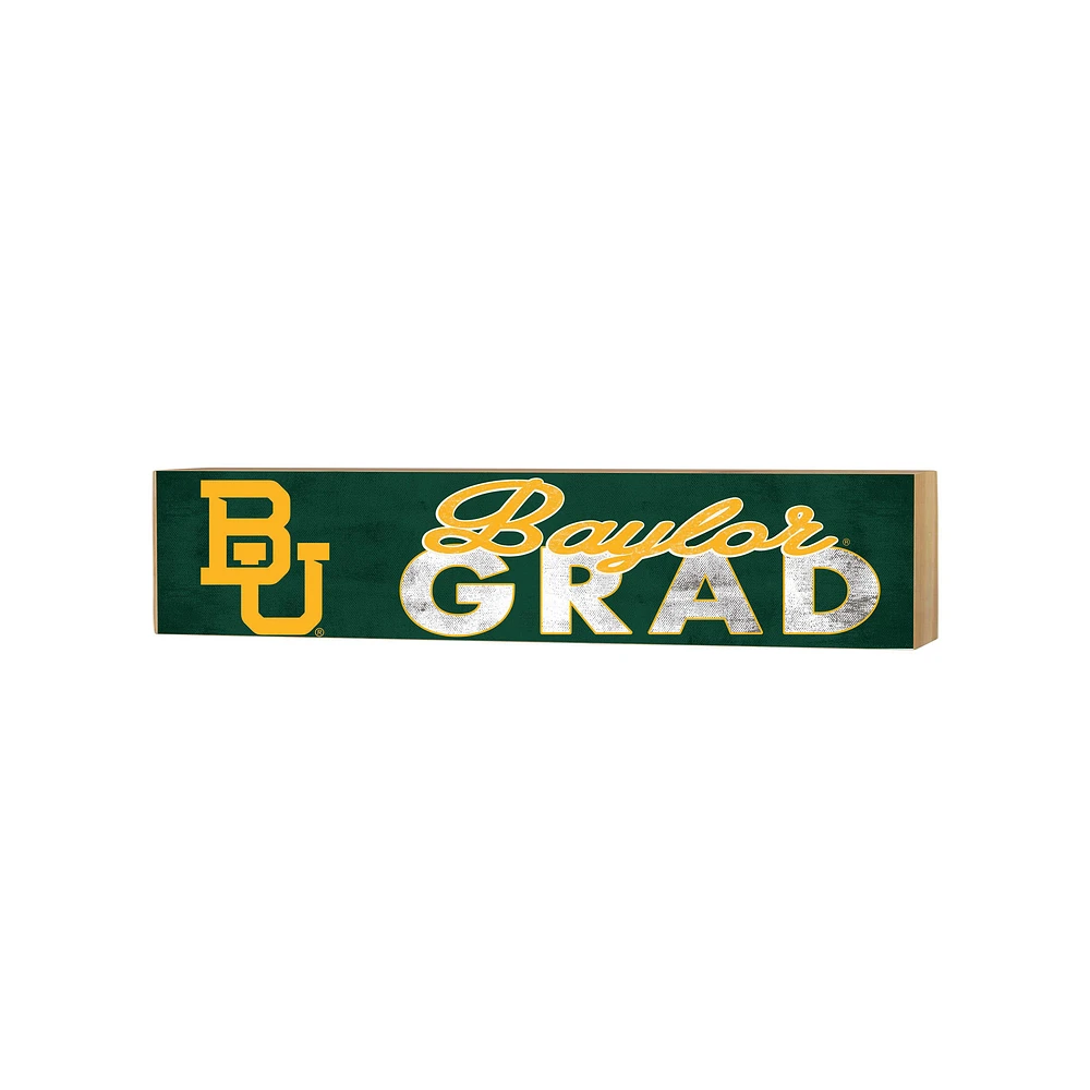 Baylor Bears 3" x 13" Grad Block Sign