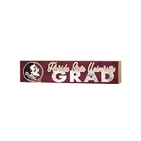 Florida State Seminoles 3" x 13" Grad Block Sign