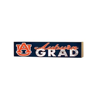 Auburn Tigers 3" x 13" Grad Block Sign